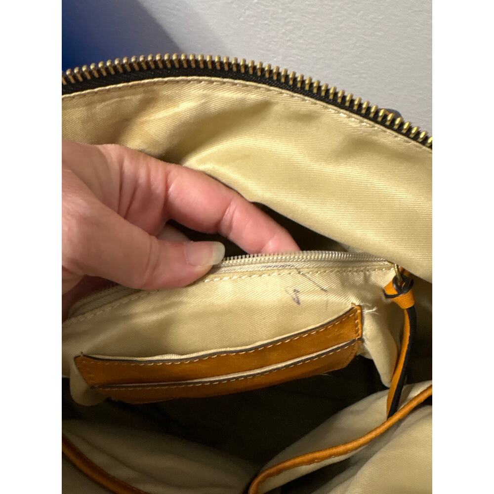LODIS TAN NATURAL LEATHER Purse Catalina Backpack Medium Size Leather - Picture 10 of 10